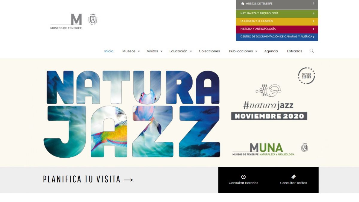 Captura de pantalla de la nueva web