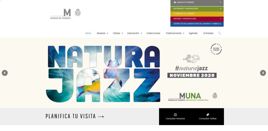 Captura de pantalla de la nueva web