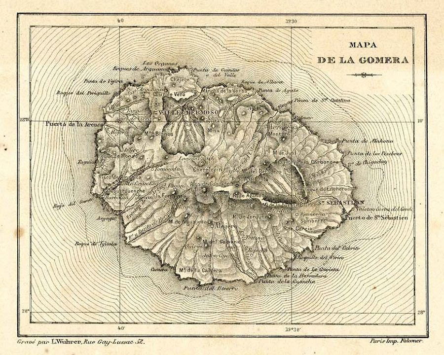 Mapa Gomera
